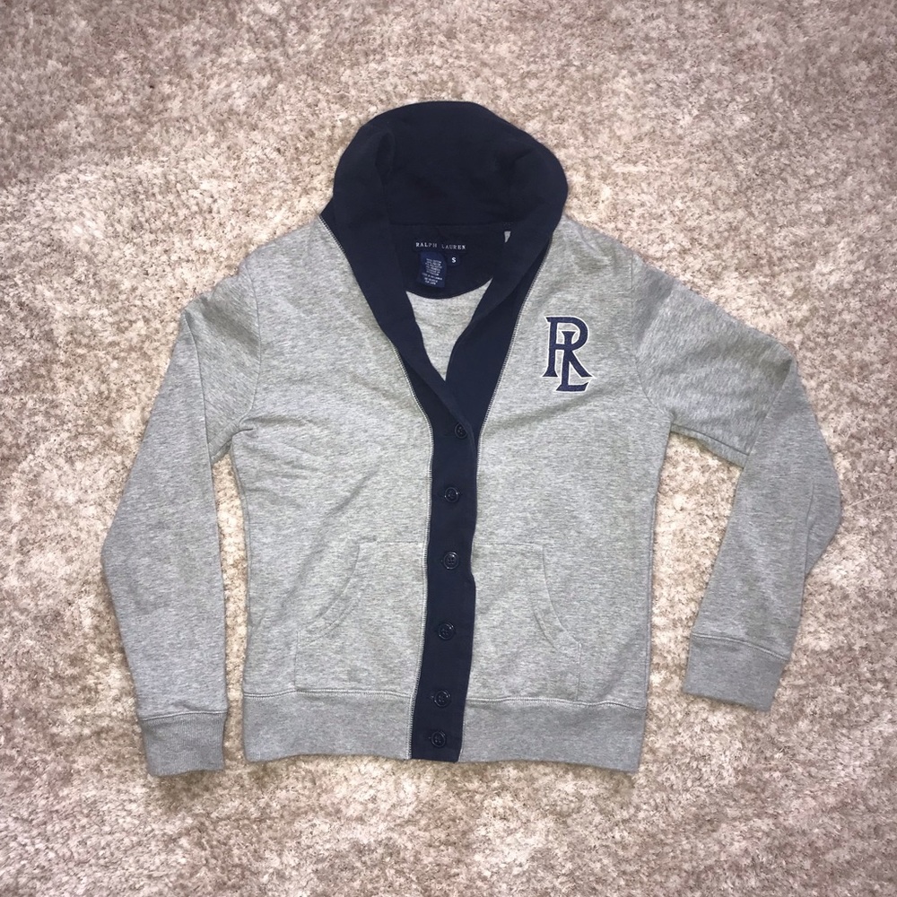 Ralph Lauren Button-Up Sweatshirt
